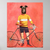 Greyhound Cyclist Poster (Vorne)