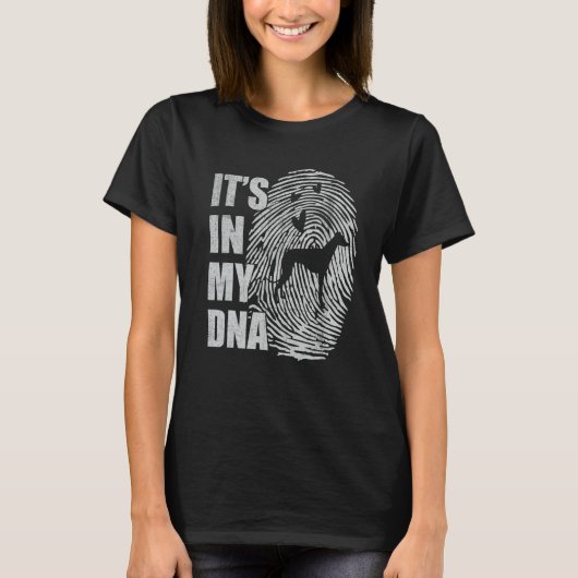 Greyhound DNA Dog Mom Dad Dog T-Shirt (Vorderseite)