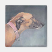 Greyhound Dog Art Magnet (Vorne)