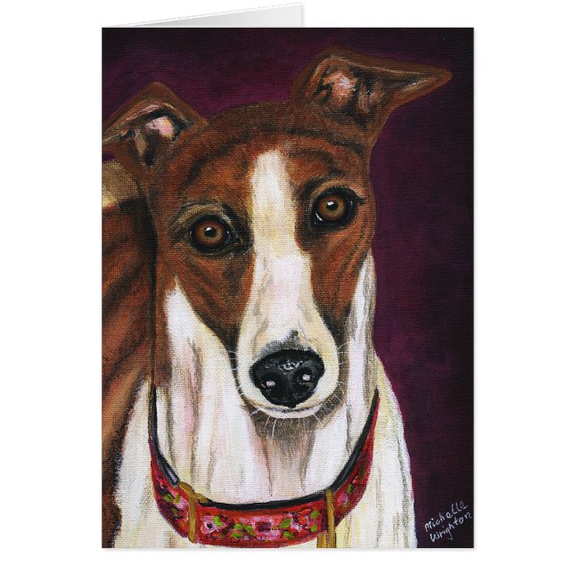 Greyhound Dog Art - Royalty (Vorne)