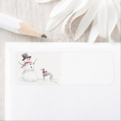 Greyhound Dog Art Rücksendeadressen-Aufkleber (Insitu)