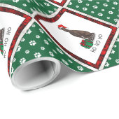 Greyhound Dog (Blinde) Niedlich Geschenkpapier (Rolleneckpunkt)