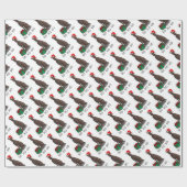 Greyhound Dog (Blinde) Niedlich Geschenkpapier (Flach)