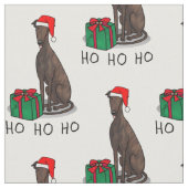 Greyhound Dog (Blinde) Niedlich Stoff (Nahaufnahme)