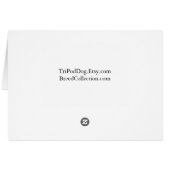 Greyhound Dog Breed Boho Floral Saddle Card (Rückseite Horizontal)