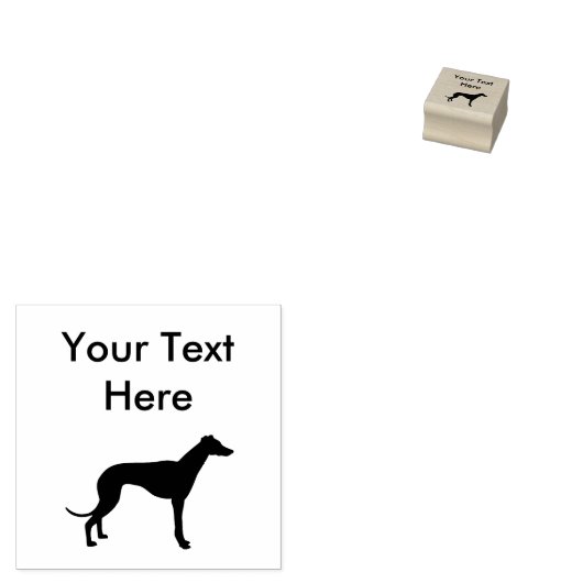 Greyhound Dog Breed Gummistempel (Stempel)
