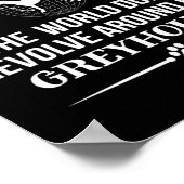 Greyhound Dog Breed Lover Poster (Ecke)