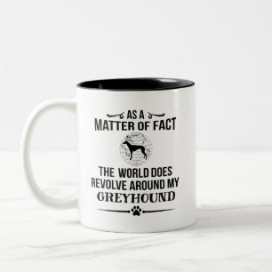 Greyhound Dog Breed Lover Zweifarbige Tasse