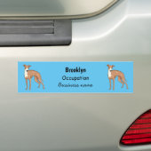 Greyhound dog cartoon illustration autoaufkleber (Auf Auto)