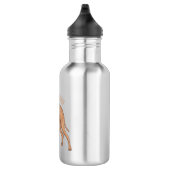 Greyhound dog cartoon illustration edelstahlflasche (Rechts)