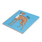 Greyhound dog cartoon illustration fliese (Seite)