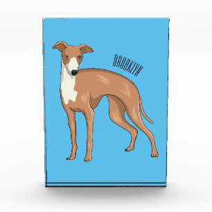 Greyhound dog cartoon illustration fotoblock