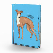 Greyhound dog cartoon illustration fotoblock (Rechts)
