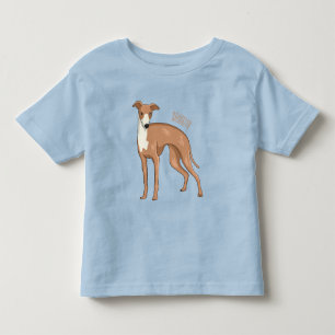 Greyhound dog cartoon illustration kleinkind t-shirt