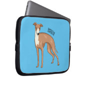 Greyhound dog cartoon illustration laptopschutzhülle (Vorne Rechts)