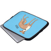 Greyhound dog cartoon illustration laptopschutzhülle (Vorne Knopf)