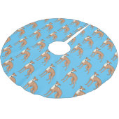 Greyhound dog cartoon illustration polyester weihnachtsbaumdecke (Schrägansicht)