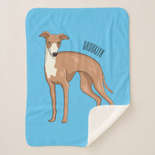 Greyhound dog cartoon illustration sherpadecke