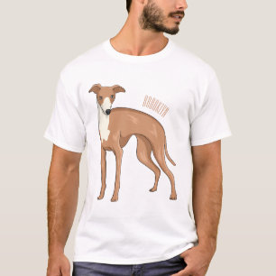 Greyhound dog cartoon illustration T-Shirt