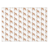 Greyhound dog cartoon illustration tischdecke (Vorderseite (Horizontal))