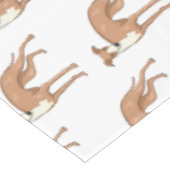 Greyhound dog cartoon illustration tischdecke (Schrägansicht)