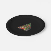 Greyhound dog Christmas Tree Essential T - Shirt Pappteller (Schrägansicht)