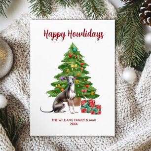 Greyhound Dog Familie Weihnachten