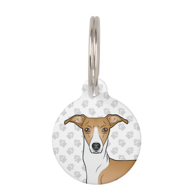 Greyhound Dog Haustiermarke (Vorderseite)