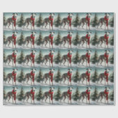 Greyhound Dog in Schneehocht Geschenkpapier (Flach)
