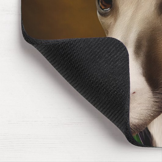 Greyhound Dog in St. Patrick's Day Dress Mousepad (Ecke)