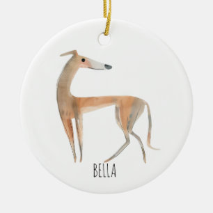 Greyhound Dog Keramik Ornament