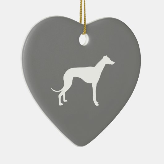 Greyhound Dog Keramikornament (Rechts)
