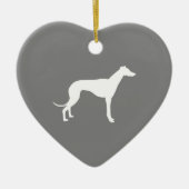 Greyhound Dog Keramikornament (Vorne)