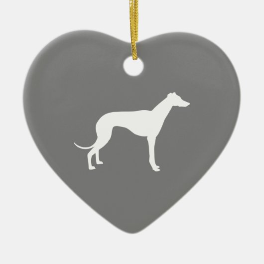 Greyhound Dog Keramikornament (Vorne)