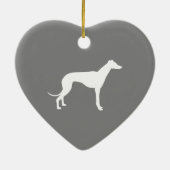 Greyhound Dog Keramikornament (Hinten)