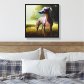 Greyhound Dog Leinwanddruck (Insitu (Schlafzimmer))