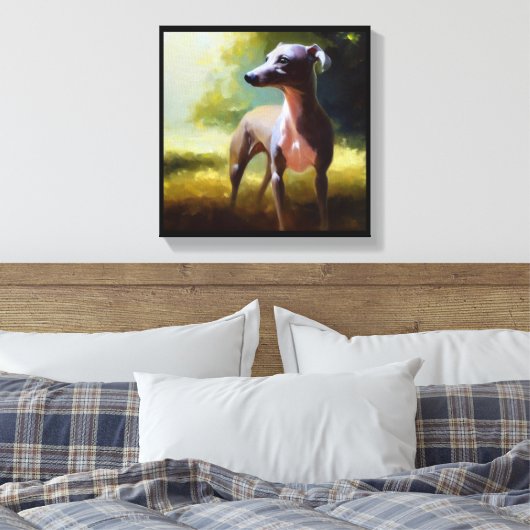 Greyhound Dog Leinwanddruck (Insitu (Schlafzimmer))