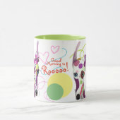 Greyhound Dog Liebhaber spielerischer Happy Art Tasse (Zentrum)