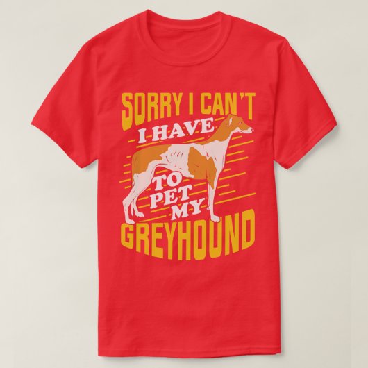 Greyhound Dog Lover Geschenk T-Shirt (Design vorne)