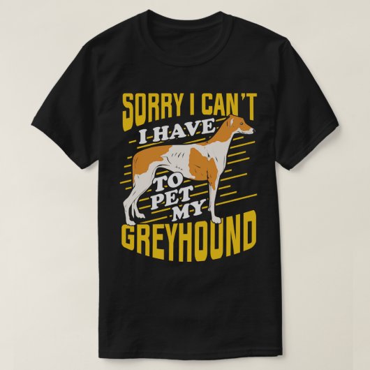 Greyhound Dog Lover Geschenk T-Shirt (Design vorne)
