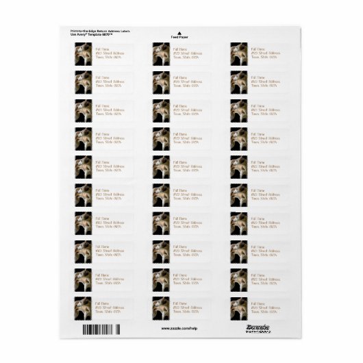 Greyhound Dog Mailing Labels (Vorne)