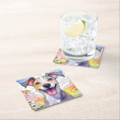 Greyhound Dog Paper Untersetzer (Vor Ort)