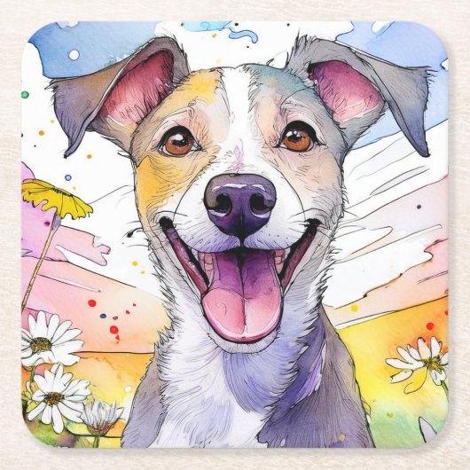 Greyhound Dog Paper Untersetzer (Vorderseite)