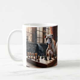 Greyhound Dog Playing Schach Kaffeetasse