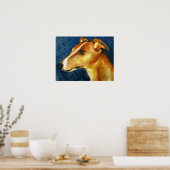 Greyhound Dog Portrait Fine Art Prints Poster (Küche)