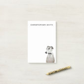 Greyhound Dog Post-it Klebezettel (Auf Schreibtisch)