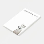 Greyhound Dog Post-it Klebezettel (angewinkelt)