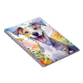 Greyhound Dog Spiral Notebook Notizblock (Rechte Seite)