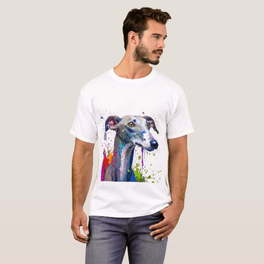 Greyhound Dog T-Shirt (Vorne ganz)