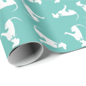 Greyhound Doppy Puppy Geschenkpapier (Rolleneckpunkt)